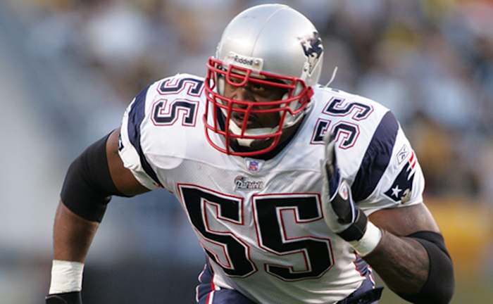Patriots - Willie McGinest rushing